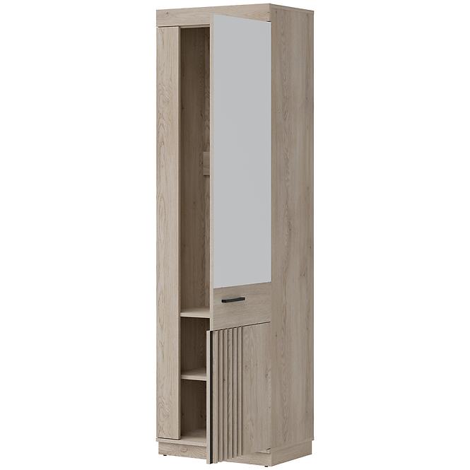 Schrank Mati Mi14 eiche cremona/schwarz