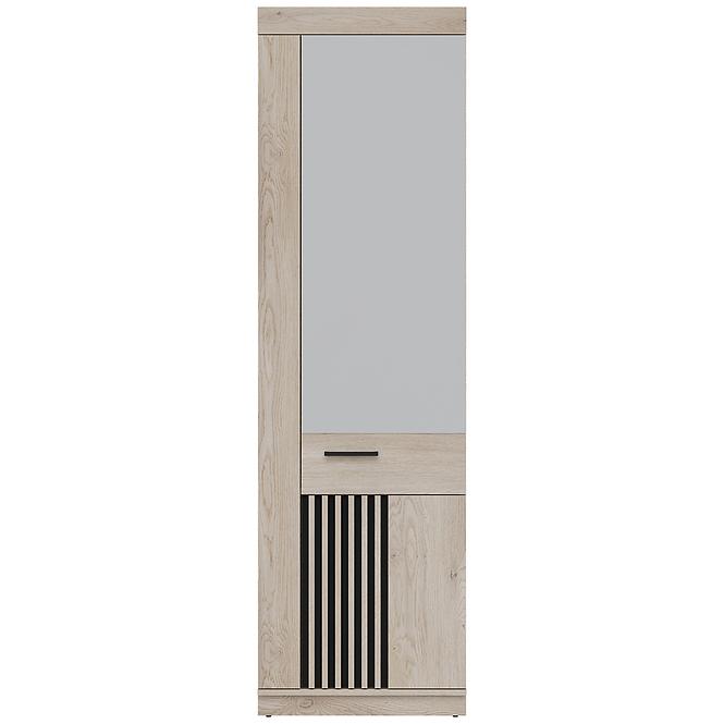 Schrank Mati Mi14 eiche cremona/schwarz