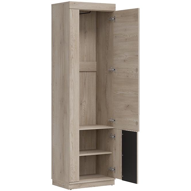 Schrank Mati Mi14 eiche cremona/schwarz