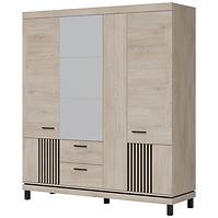 Schrank Mati Mi16 eiche cremona/schwarz