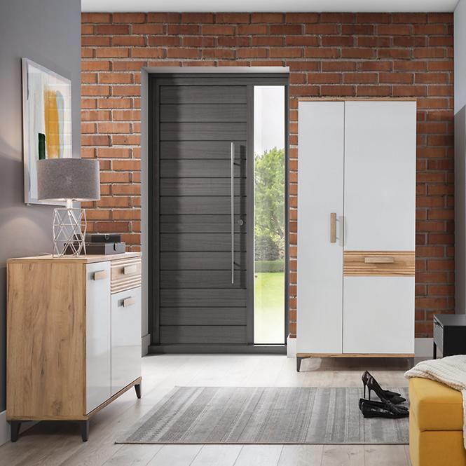 Schrank Snobi Sb11 eiche craft/Alpinweiß
