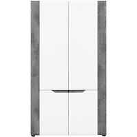 Schrank Brando 2d B07 weiß/beton