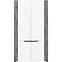 Schrank Brando 2d B07 weiß/beton
