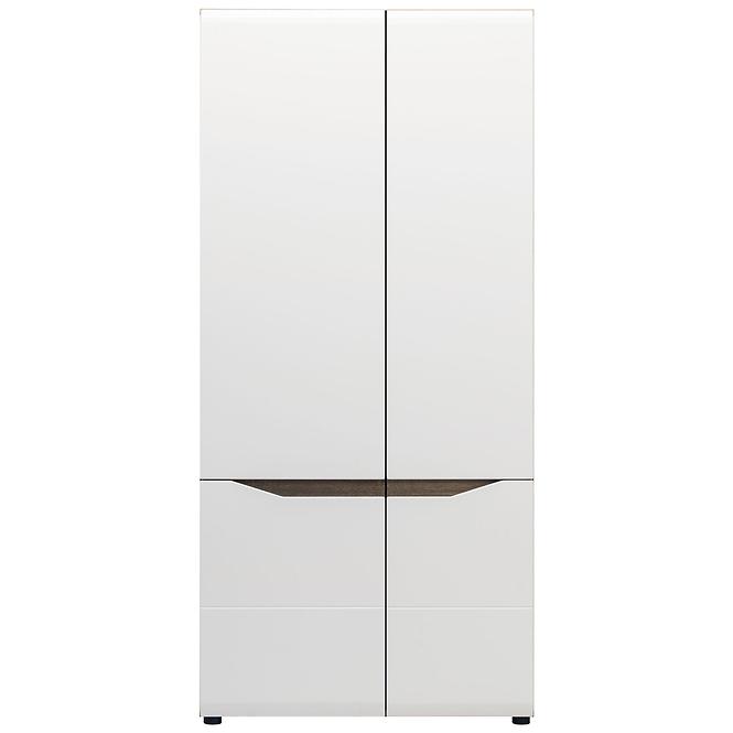 Schrank Lionel Li08 eiche sonoma/weiß