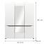 Schrank Lionel Li09 eiche sonoma/weiß,2