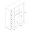 Schrank Lionel Li09 eiche sonoma/weiß,3