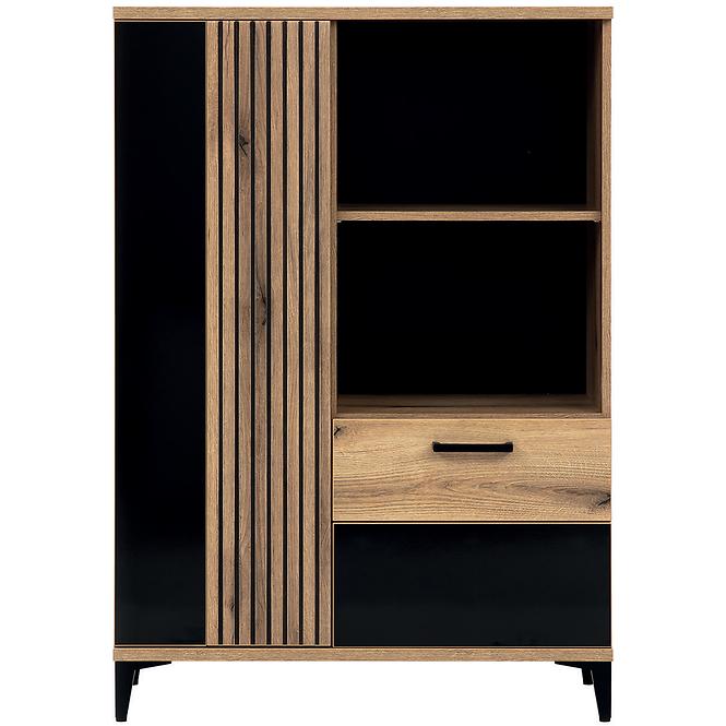 Schrank Aris As05 eiche evoke/schwarz