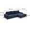 Ecksofa Atena 2R-LC P Astra 15,6