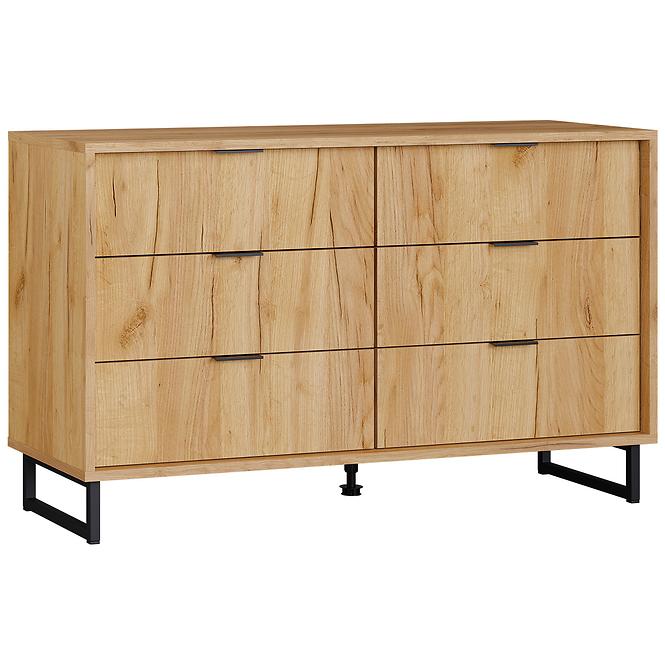 Kommode Konor 120 6s Eiche Craft Gold