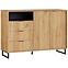 Kommode Konor 138 2d3s Eiche Craft Gold