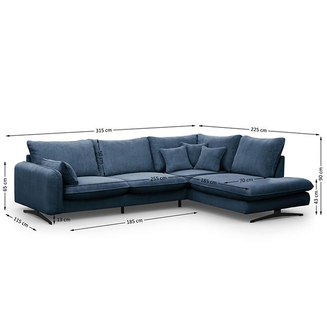 Ecksofa Prince L rechts Poso 05,8
