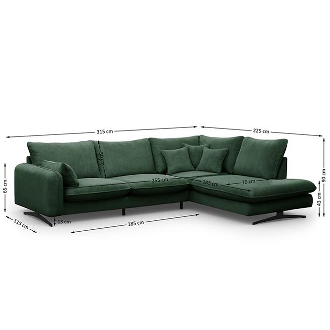 Ecksofa Prince L rechts Poso 14,8