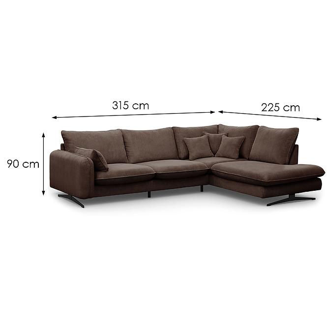 Ecksofa Prince L rechts Poso 06,7