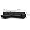 Ecksofa Prince L links Poso 34,7