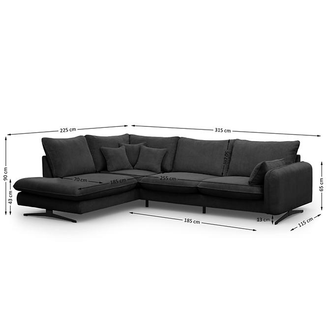 Ecksofa Prince L links Poso 34,8