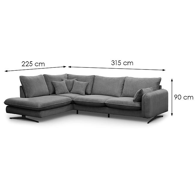 Ecksofa Prince L links Poso 60,7