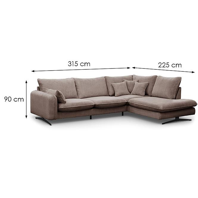 Ecksofa Prince L rechts Poso 02,7