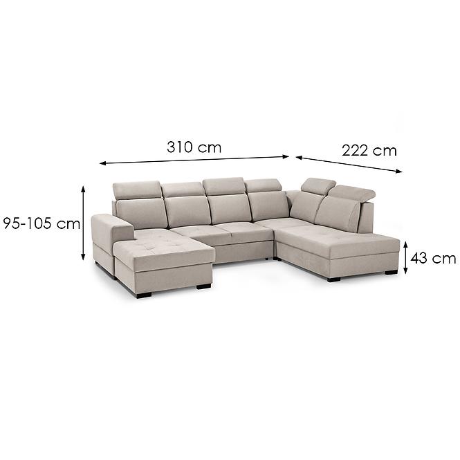 Ecksofa Axel U rechts Voss 28