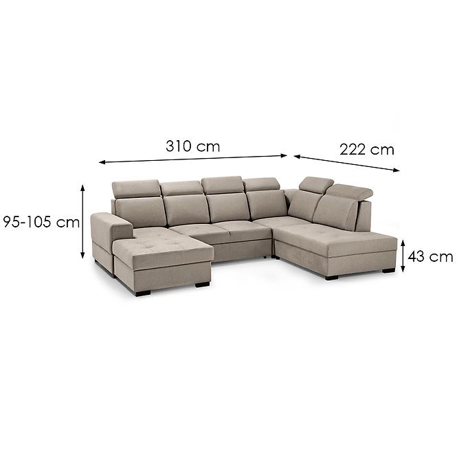Ecksofa Axel U rechts Voss 34