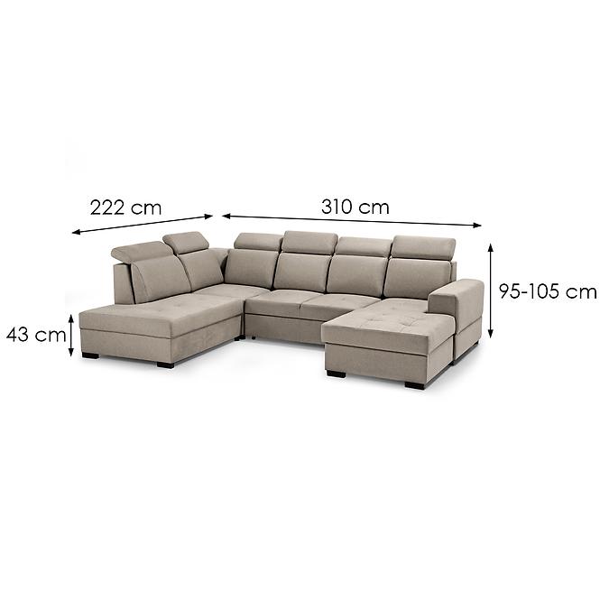 Ecksofa Axel U links Voss 34