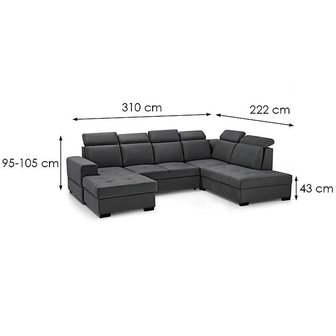 Ecksofa Axel U rechts Voss 18