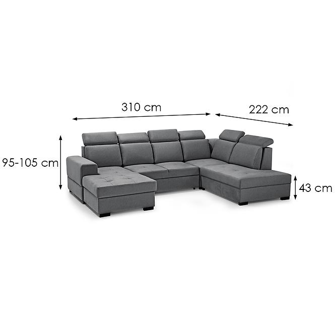 Ecksofa Axel U rechts Voss 15