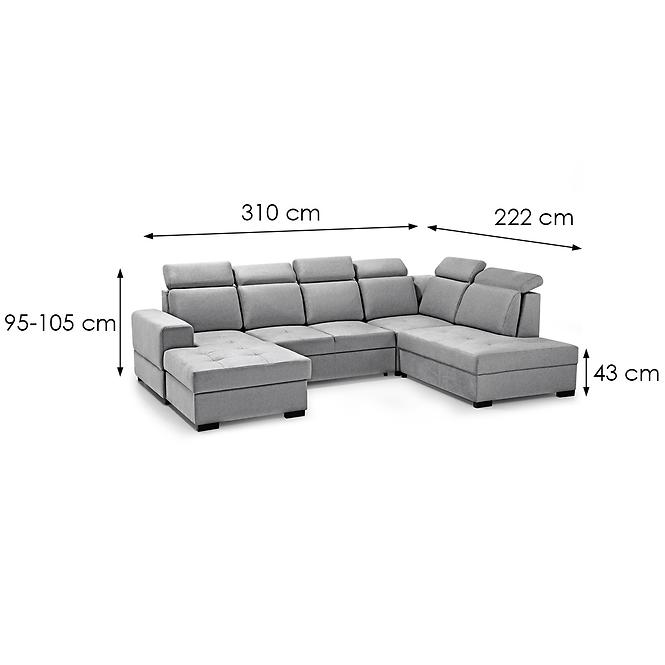 Ecksofa Axel U rechts Voss 07