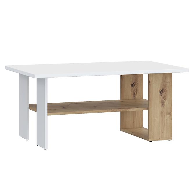 Couchtisch Caldicot CFTT5210-M256 Weiß/Eiche Artisan