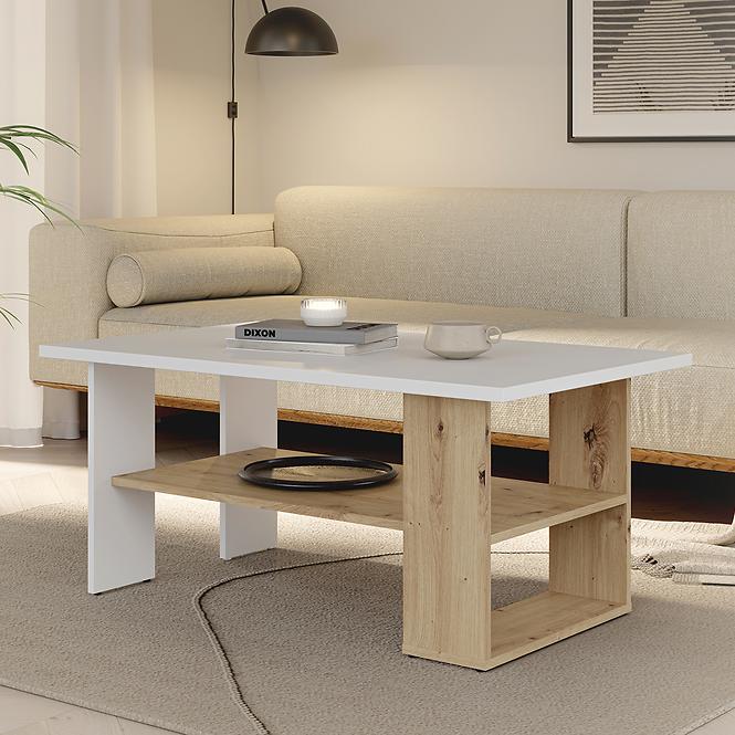 Couchtisch Caldicot CFTT5210-M256 Weiß/Eiche Artisan,6