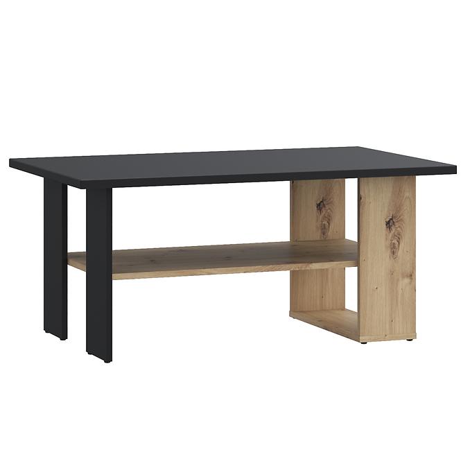 Couchtisch Caldicot CFTT5210-M922 Schwarz/Eiche Artisan
