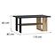 Couchtisch Caldicot CFTT5210-M922 Schwarz/Eiche Artisan,4