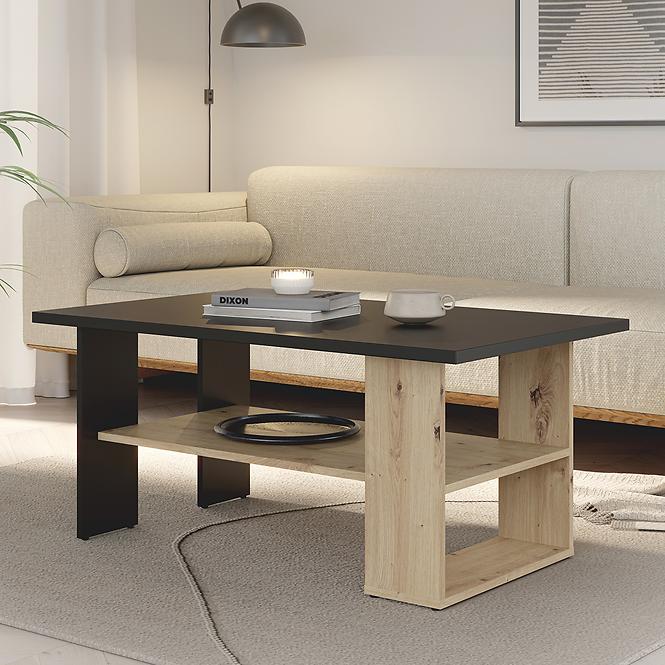 Couchtisch Caldicot CFTT5210-M922 Schwarz/Eiche Artisan,6