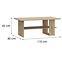Couchtisch Caldicot CFTT5212-D78 Eiche Artisan,4