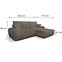 Ecksofa Boonu rechts Jaguar 8,6
