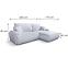 Ecksofa Boonu rechts Jaguar 15,6