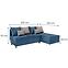 Ecksofa Max New Vena 12+10+18 blau,3
