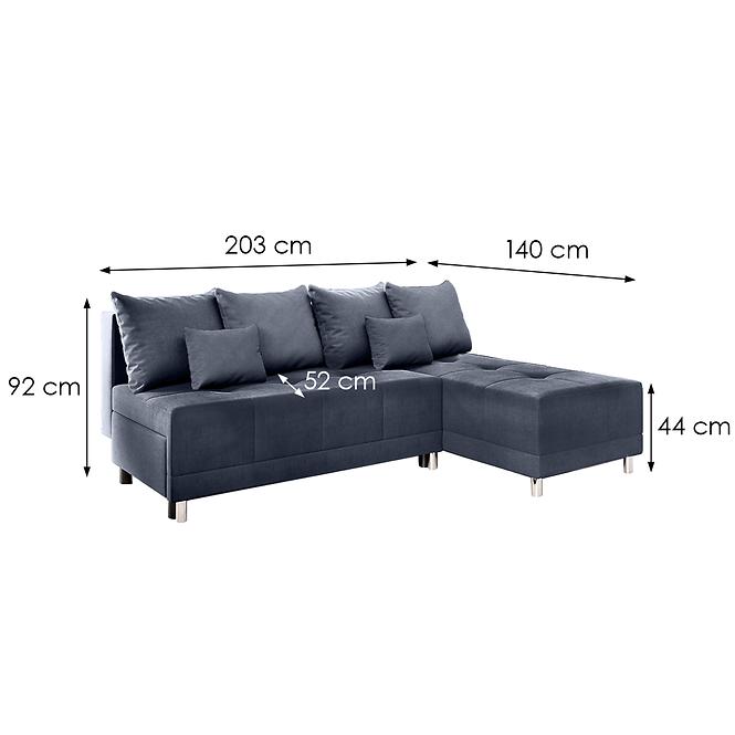 Ecksofa Max New Vena 15 marineblau