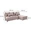 Ecksofa Max New Vena 10 rosa,3
