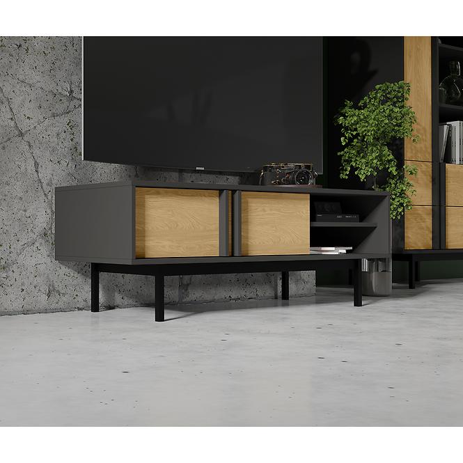 Tv Tisch 120 ALSY 10 Dub geölt/Anthrazit,3
