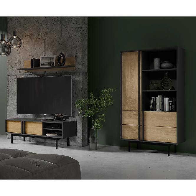 Tv Tisch 120 ALSY 10 Dub geölt/Anthrazit,5