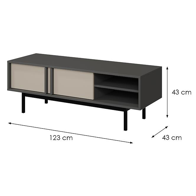Tv Tisch 120 ALSY 10 Beige/Anthrazit