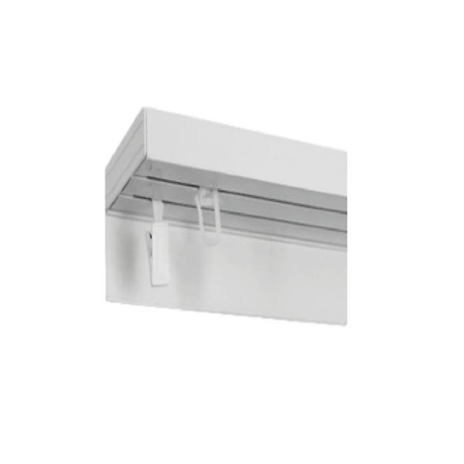 Deckenschienenabdeckung 150 cm Weiß