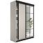 Schrank Lamaro 138 kaschmir + schwarze Einsätze