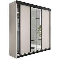 Schrank Lamaro 250 kaschmir + schwarze Einsätze
