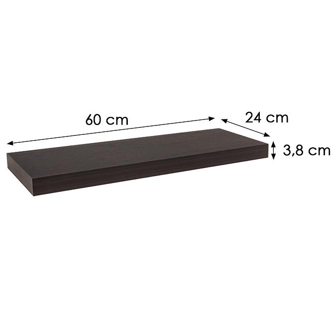 Hängende Ablage FS 60/24 wenge 65084 595x235