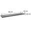 Hängende Ablage FS 118/24 helle grau 65155 1180x235,2