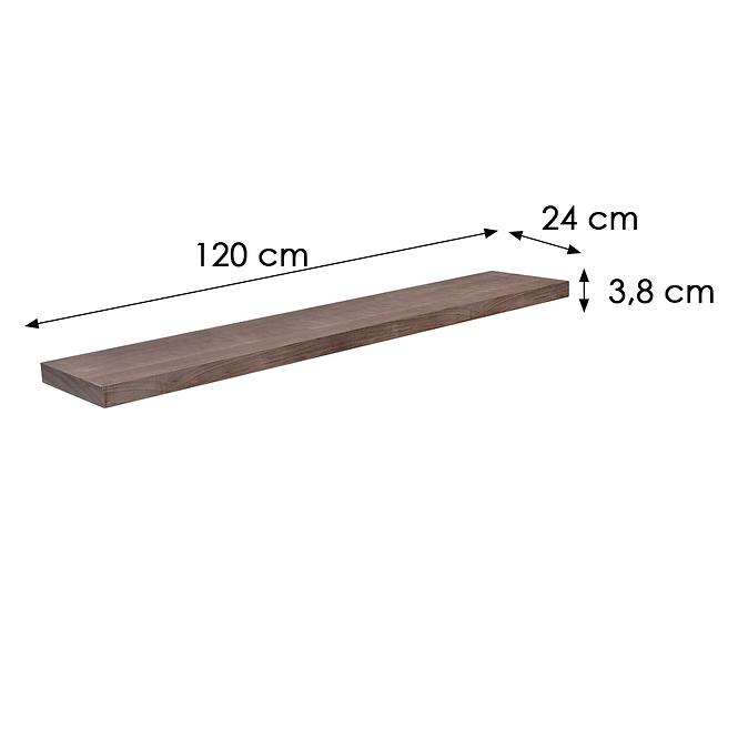 Hängende Ablage FSD 118/24 nuss furniert 656803 1180x235