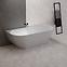 Badewanne Lesla 168x82 Konglomerat Weiß matt,2