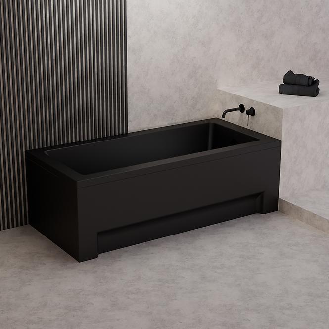 Badewanne Dora 150x70 schwarz matt