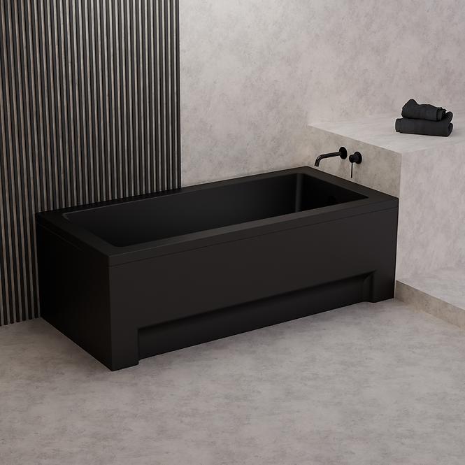 Badewanne Dora 170x75 schwarz matt